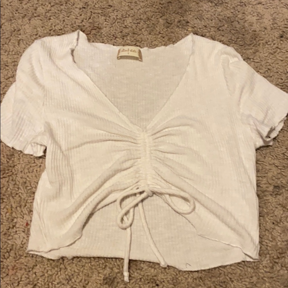 Creme altrd state since crop top